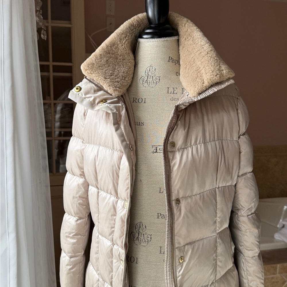 Escada Light Beige Puffer Jacket - image 3